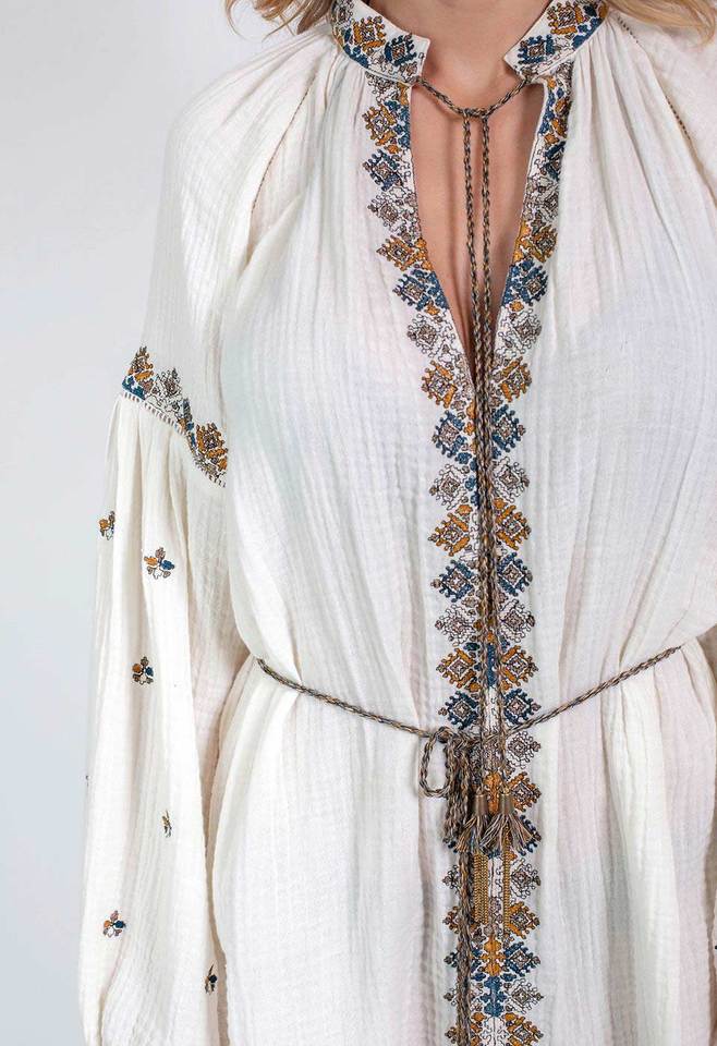 Блуза женская с поясом ZAKINTHOS